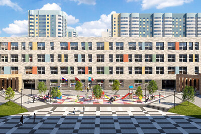    Проект школы в Лобне © Сайт Комитета по архитектуре и градостроительству Московской области