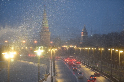    Первый снег в Москве ©Александр Манзюк РИАМО