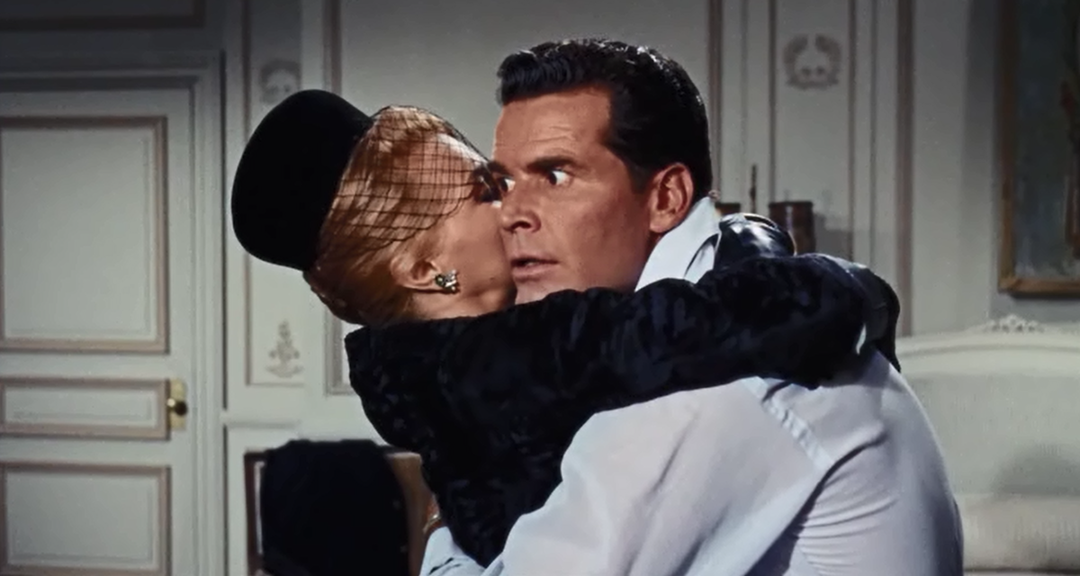 Джеймс Гарнер и Энджи Дикинсон в фильме «ИСКУССТВО ЛЮБВИ»