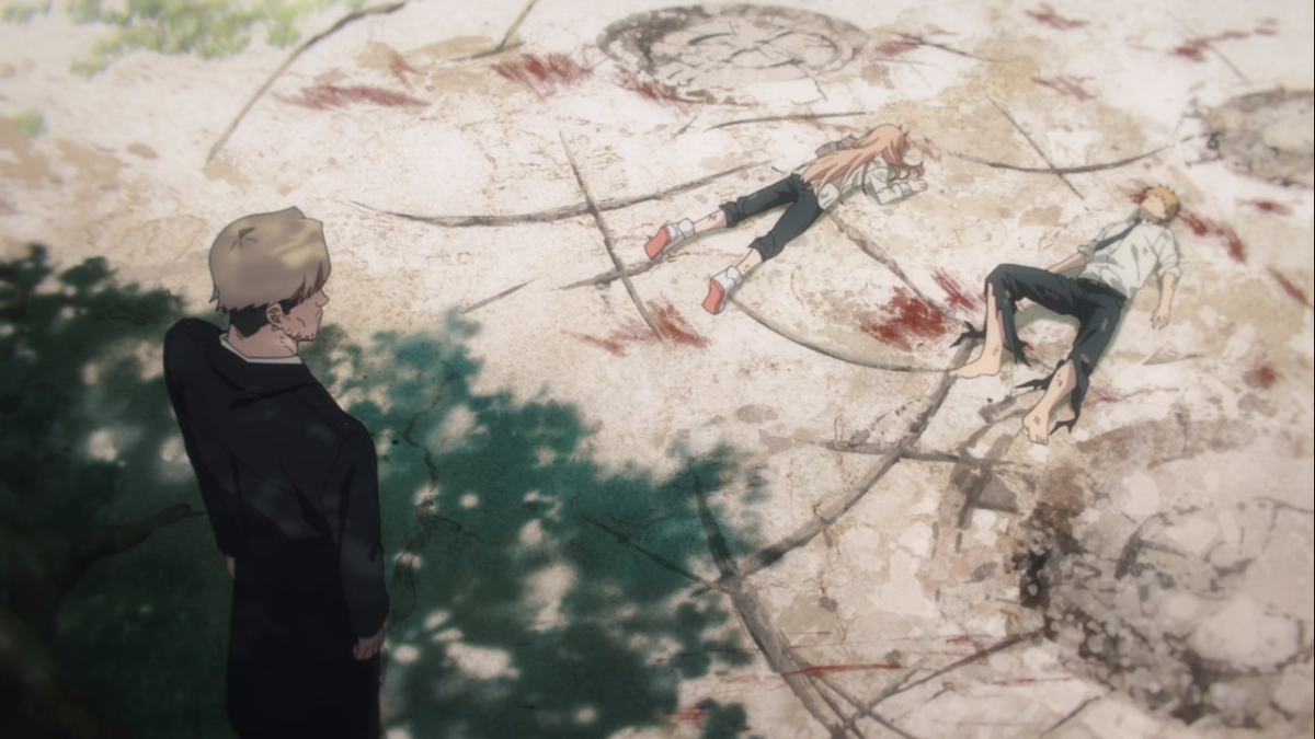 Человек бензопила денджи демон. Человек бензопила 11. Аниме бензопила 2 серия. Человек бензопила 11. Человек бензопила 2 сезон 1 серия.