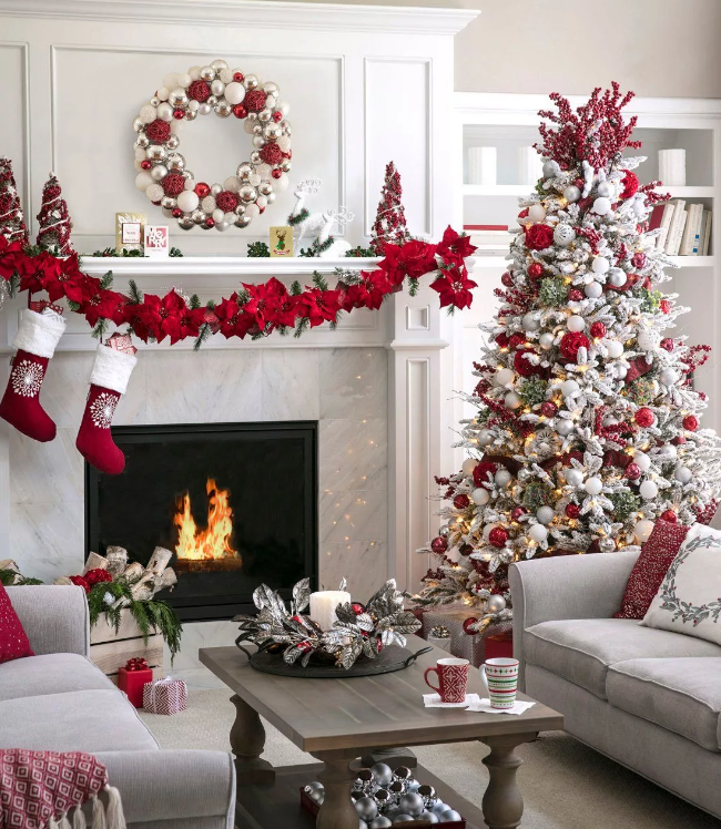 новый год у биокамина (камина на биоэтаноле)