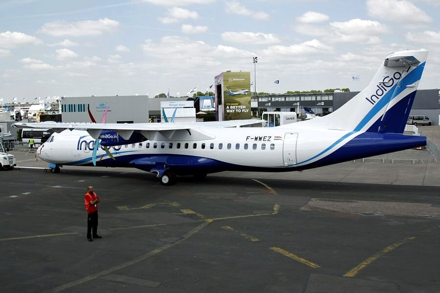 74-местный ATR 72-600 авиакомпании IndiGo