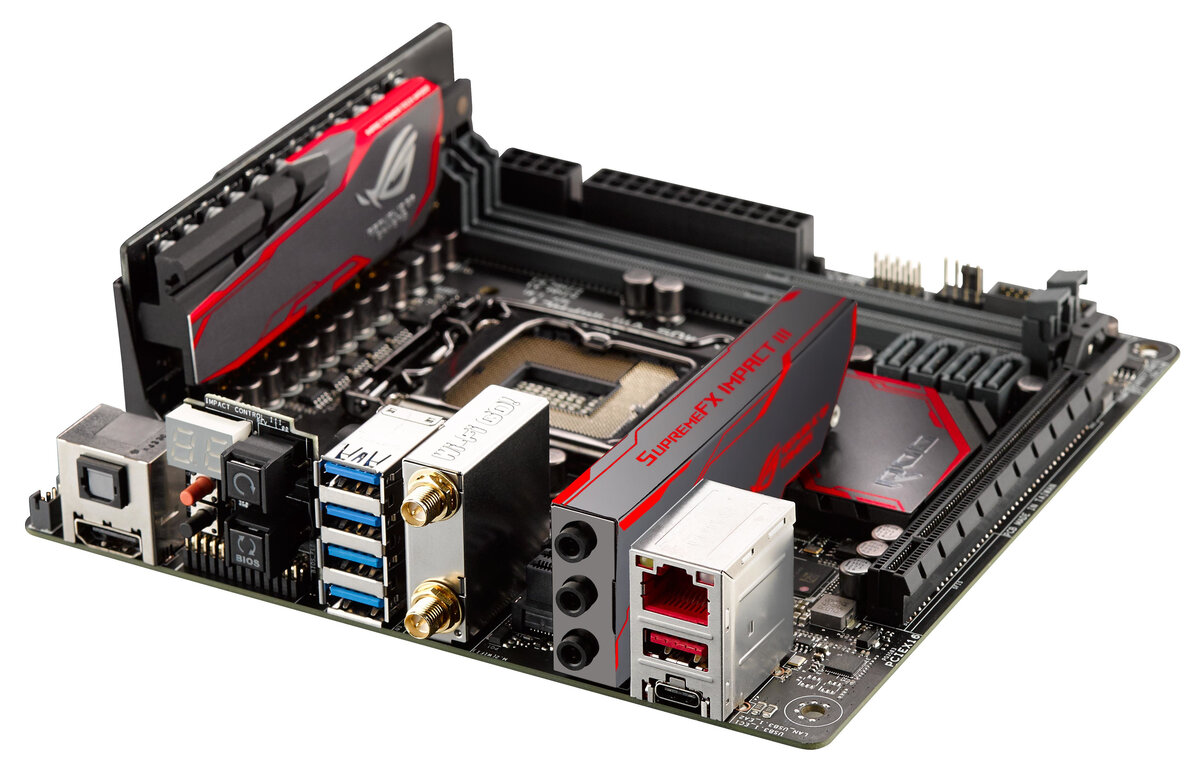 Внешний вид платы Mini-ITX
