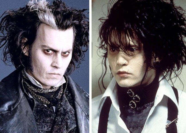 Суини Тодд, демон-парикмахер с Флит-стрит, 2007 / Эдвард Руки-ножницы, 1990, фото с сайта postila.ru