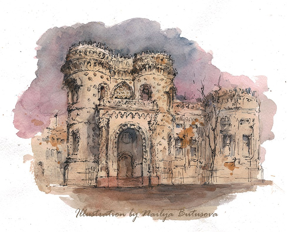  Особняк Арсения Морозова, 2016 год (иллюстрация выполнена на заказ) 