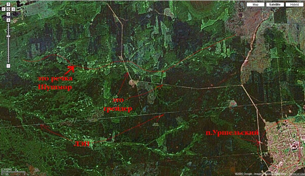 Карта урочищ московской области