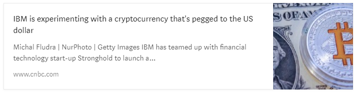 IBM экспериментирует с криптовалютой, привязанной к доллару США