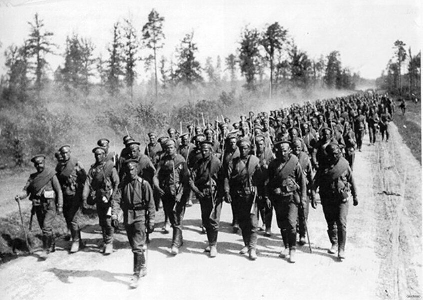 Русские войска на марше