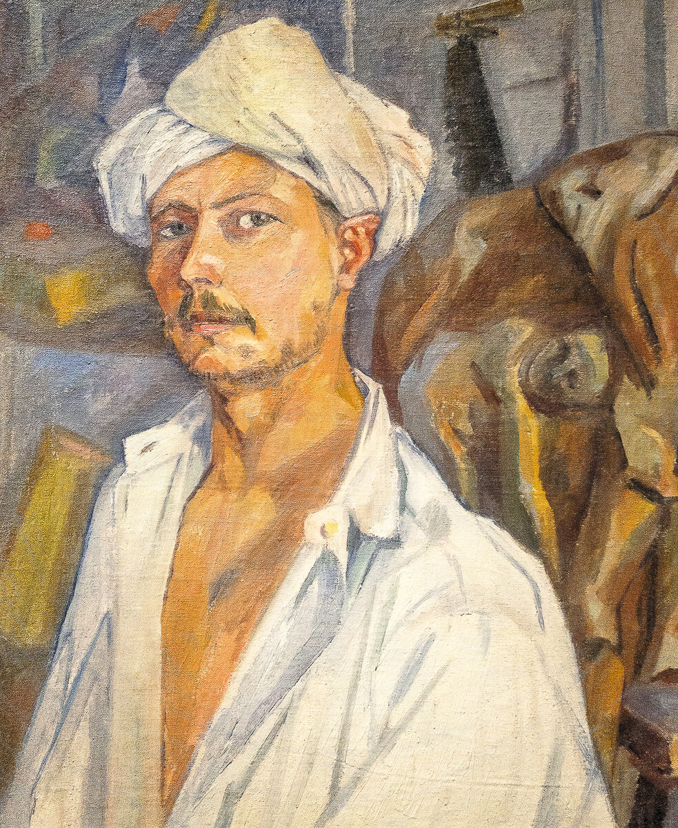 Автопортрет в тюрбане. 1909 год