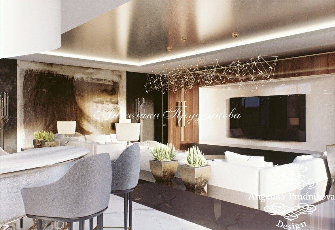 На фото: Дизайн интерьера загородного дома в стиле арт-деко