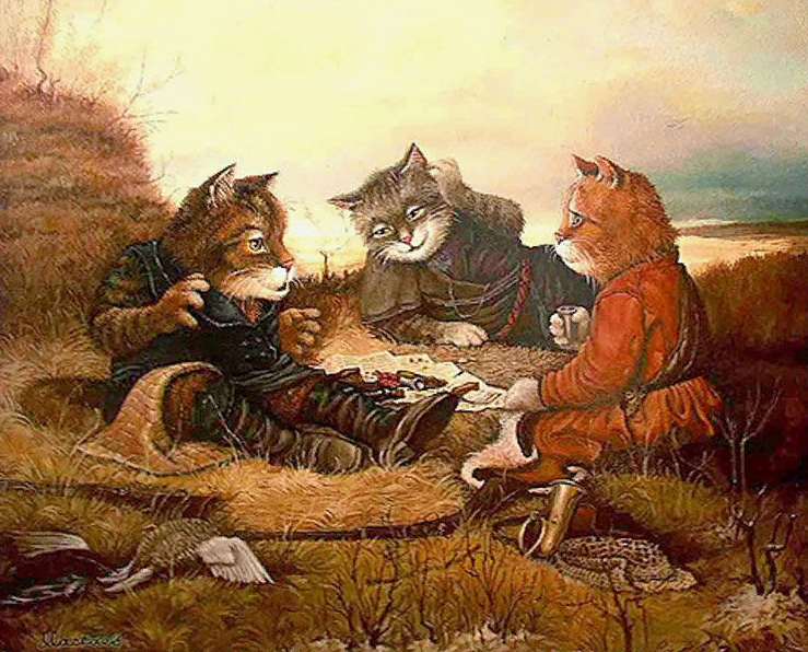 А. Маскаев, "Коты на привале"