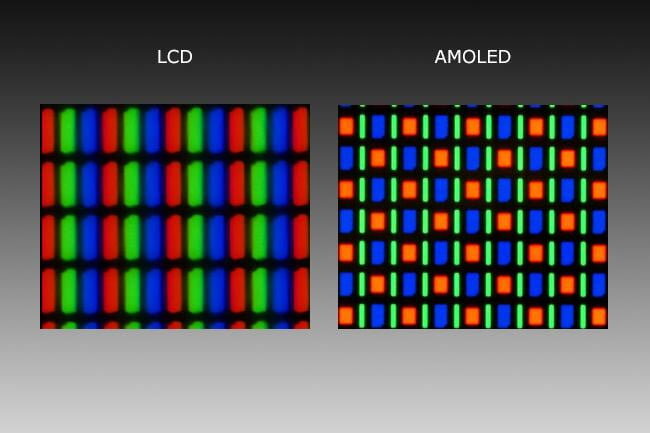 Так выглядят пиксели у LCD и AMOLED дисплеев