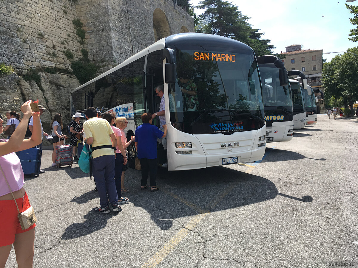 Автобусная остановка в Сан-Марино