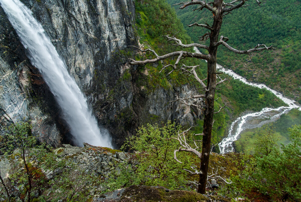 Водопад Къесфоссен Норвегия фото