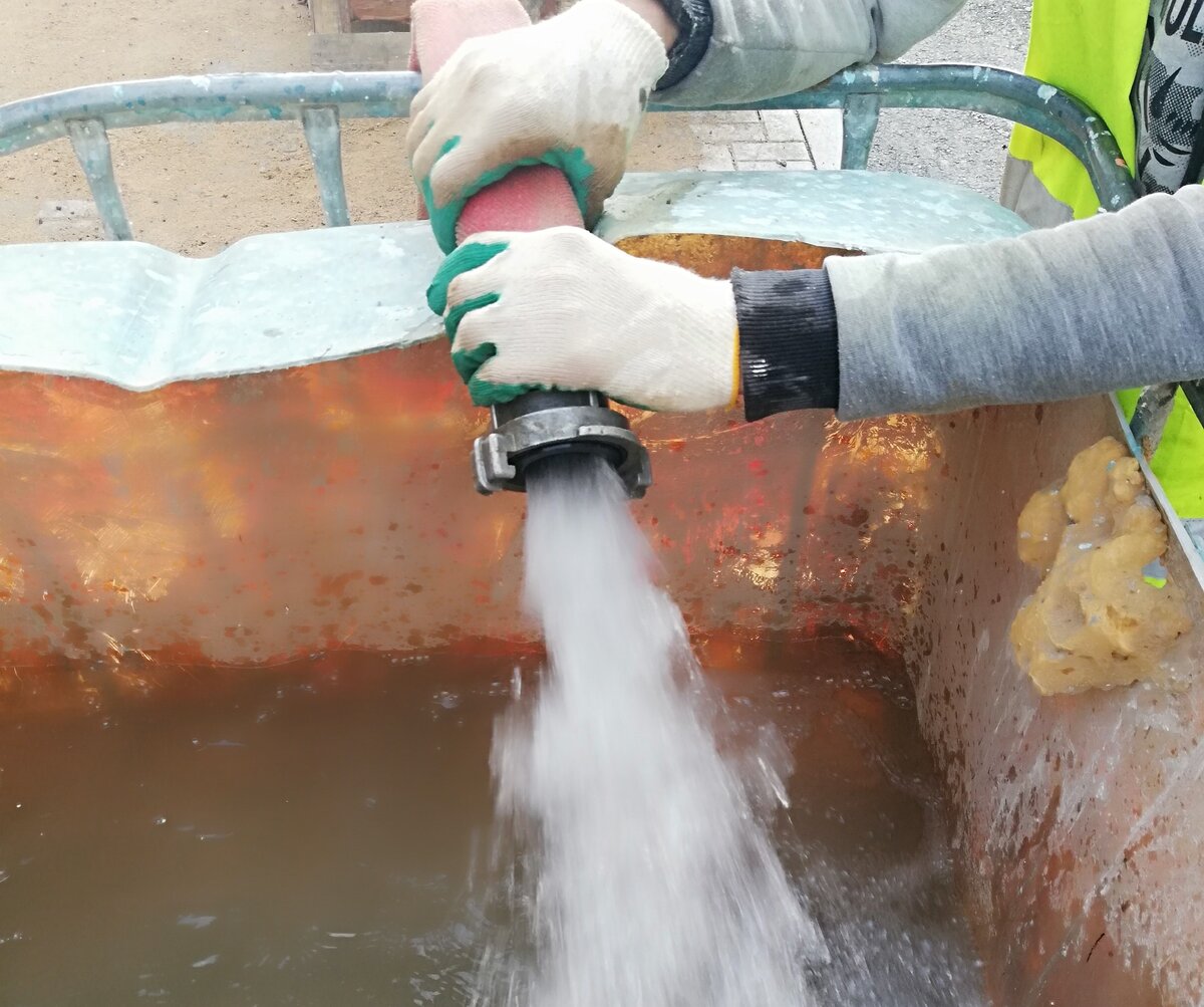 Заправка еврокубов тех водой в спб