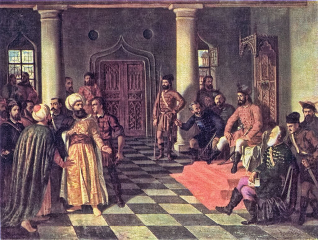 "Влад Цепеш и турецкие послы", Теодор Аман (1861-1864). Источник: Wikimedia
