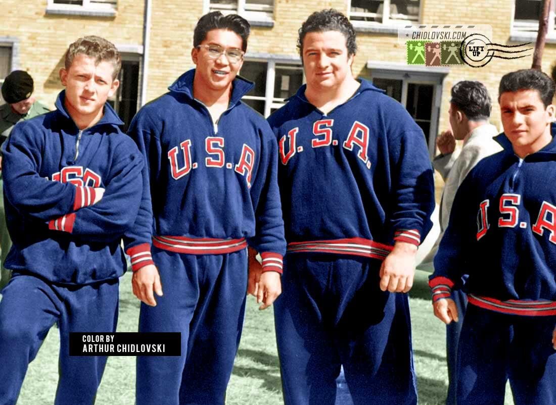 1956 г. Команда США. Фото в цвете Артура Шидловского