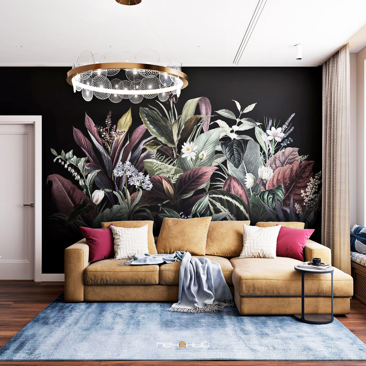 Дизайн кухни-гостиной