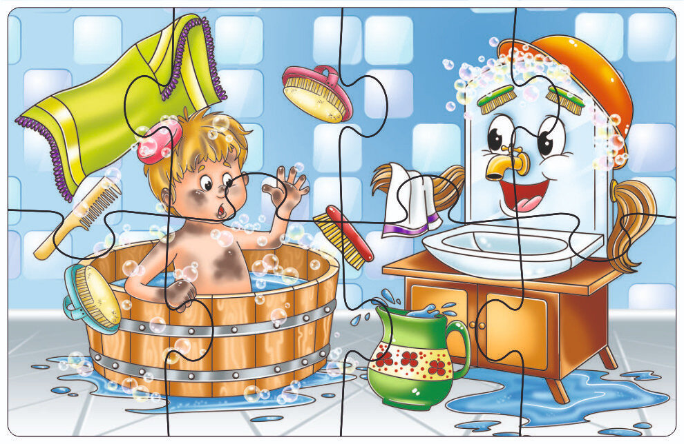 ребенок умывается. моем темы. иллюстрации к сказкам чуковского мойдодыр. моем темы. гигиена для детей.