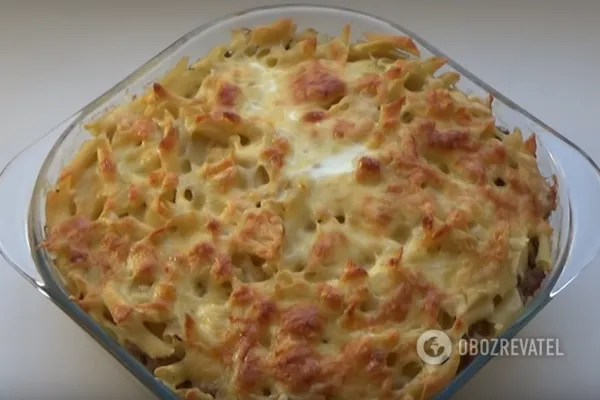 Запеканка из макарон 