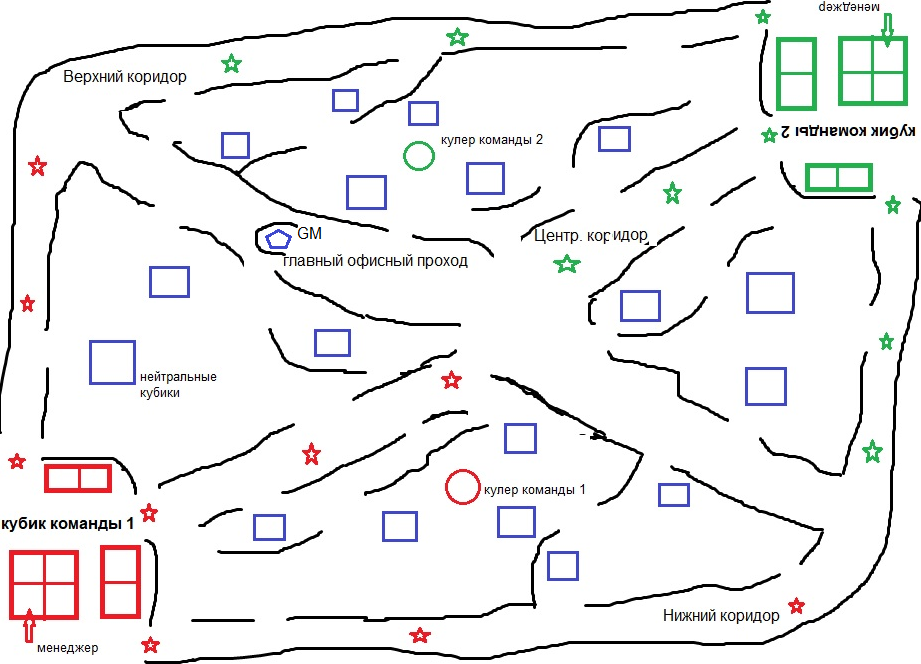 Эскиз оригинального варианта карты