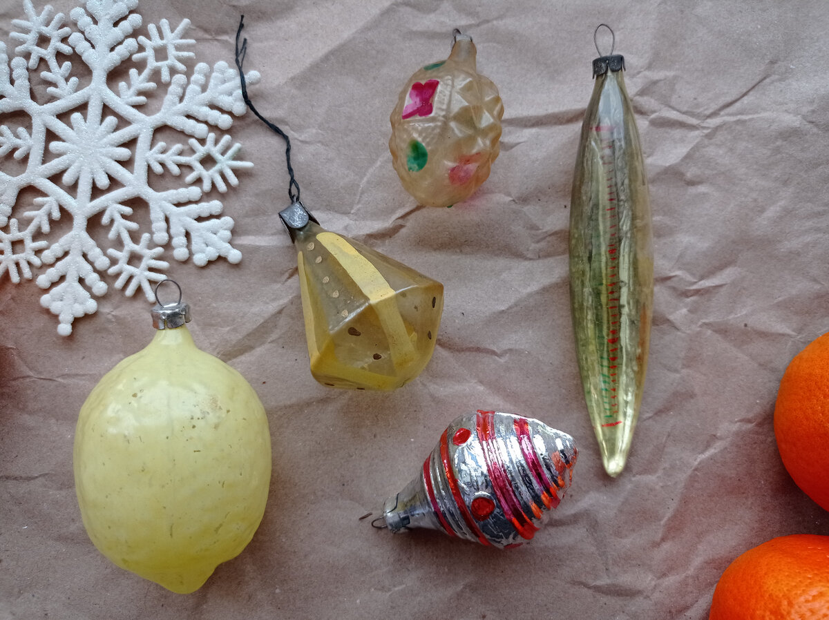 Елочные игрушки СССР (фото автора)