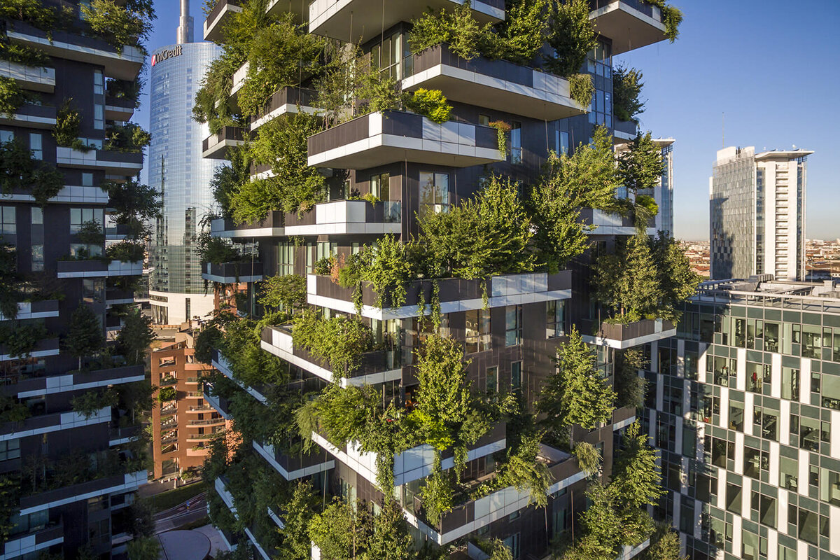 Небоскребы Bosco verticale («вертикальный лес»)