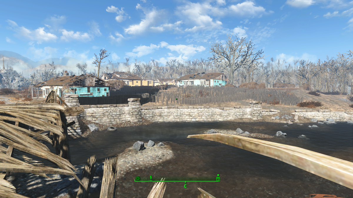 Вот так выглядело Сэнкчуэри, когда я достиг в нём лимита строительства. Чёрное пятно слева от тонны столбов — это не тень, это проволочные заборы (листайте галерею).