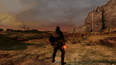 Dark Souls. Пиромантия. Большой огненный шар Хаоса. Источник фото — сайт https://clck.ru/VKmJ3 