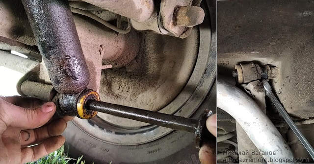 Как заменить задние амортизаторы ВАЗ-2107 своими руками