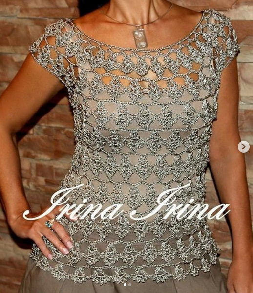 тоже из Инстаграм. Схемка вязания крючком ниже