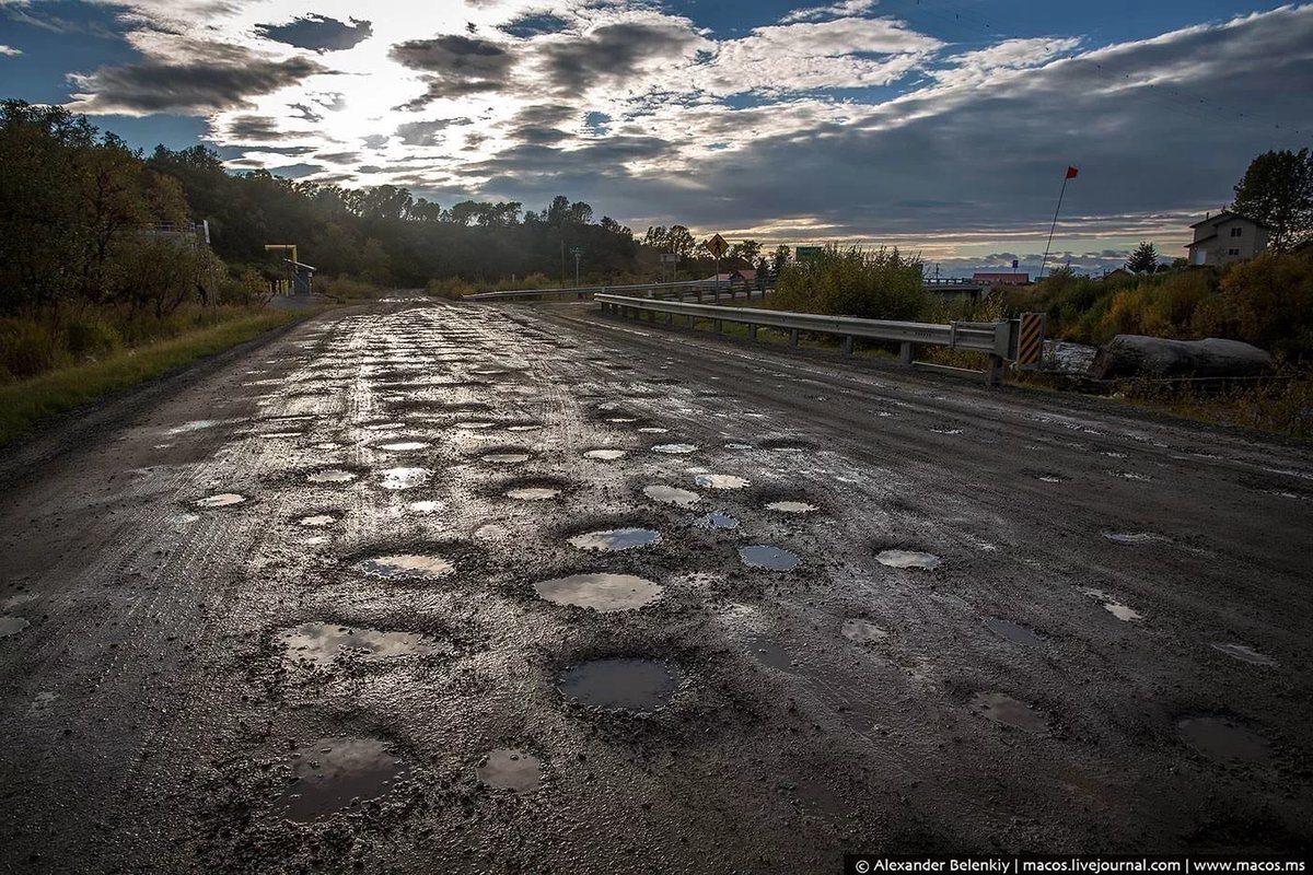 плохие дороги в канаде