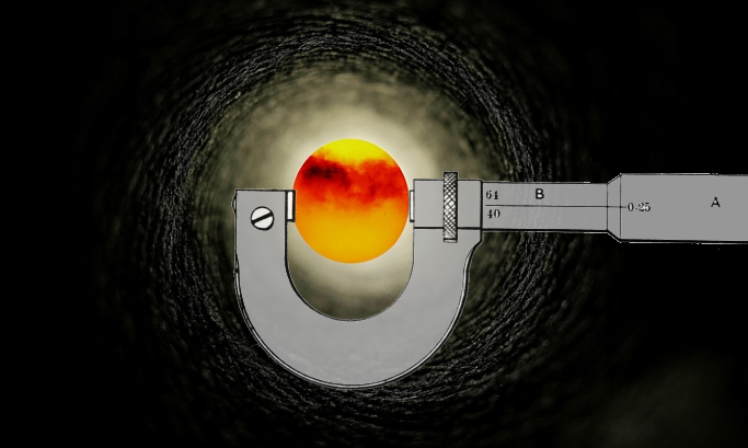 Измерение чёрной дыры микрометром 