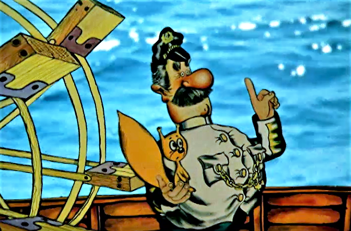 Кадр из мультфильма "Приключения капитана Врунгеля" (1979)