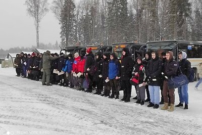    Студенты из Рузы в центре «Авангард» ©