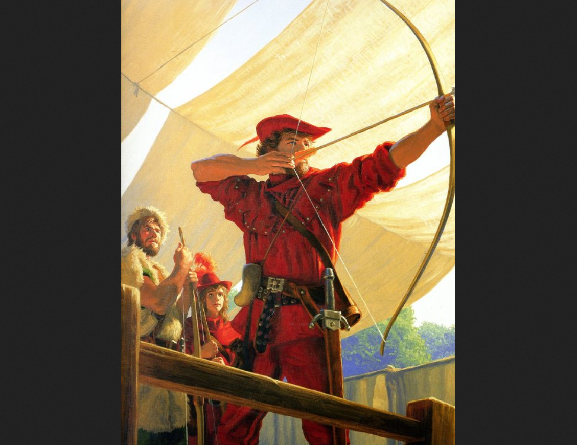 Грег Хильдебрандт. Иллюстрация к книге "Робин Гуд".