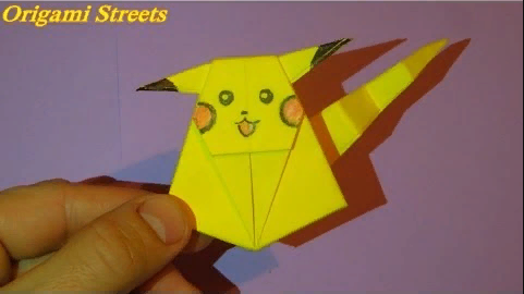 PIKACHU DIY | КАК СДЕЛАТЬ ОРИГАМИ из бумаги | Пикачу своими руками