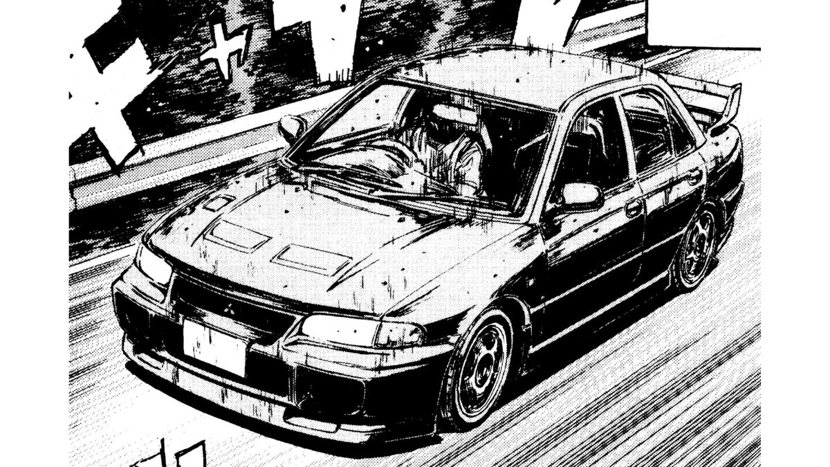 Mitsubishi Lancer Evolution III GSR (CE9A) в 80 главе манги