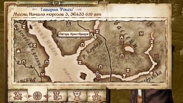 Местоположение лагеря Крестбридж на карте