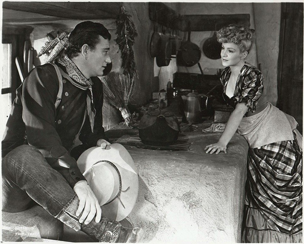Джон Уэйн и Клэр Тревор в "Дилижансе"