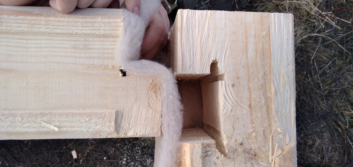 Вот он, угол и брус