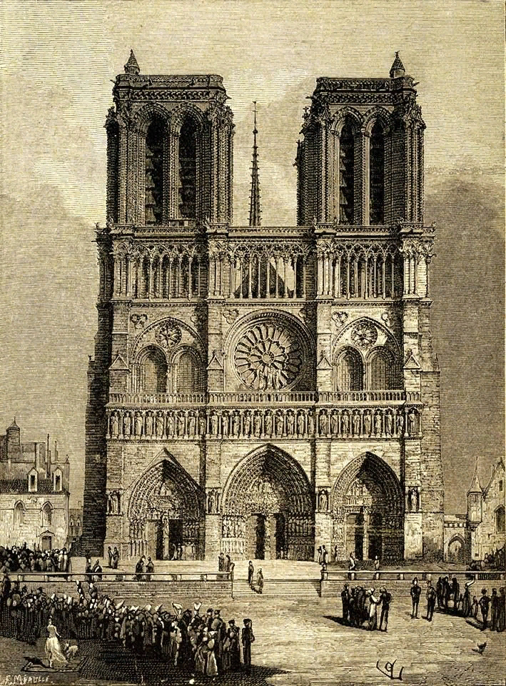 Нотр-Дам де Пари, иллюстрация, 19-й век.