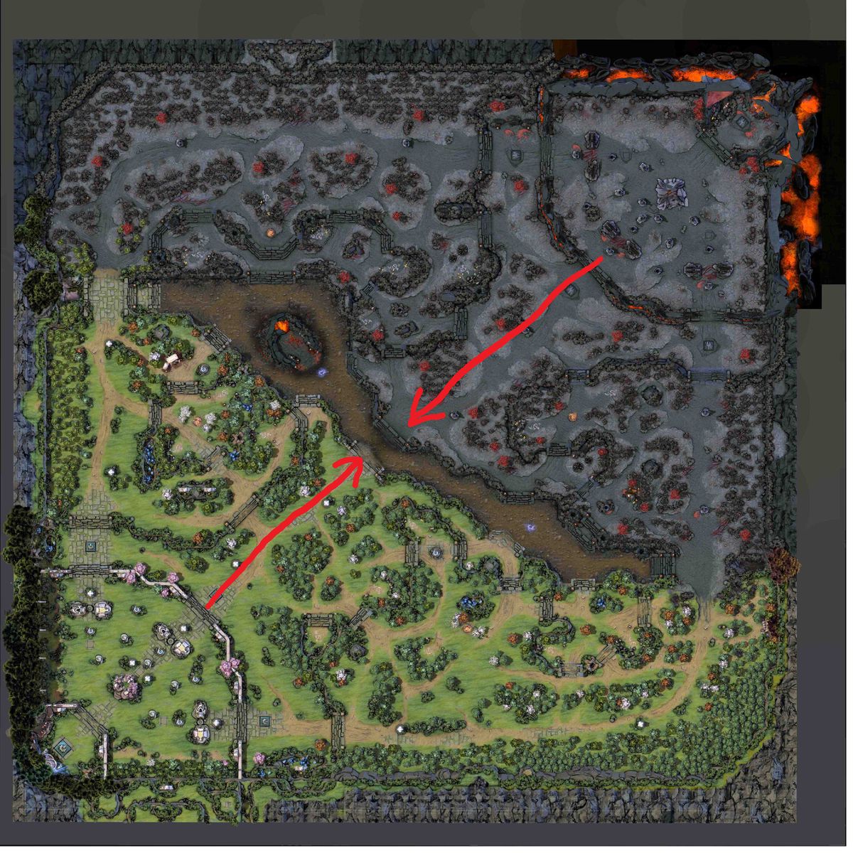 здесь находится линия мидера