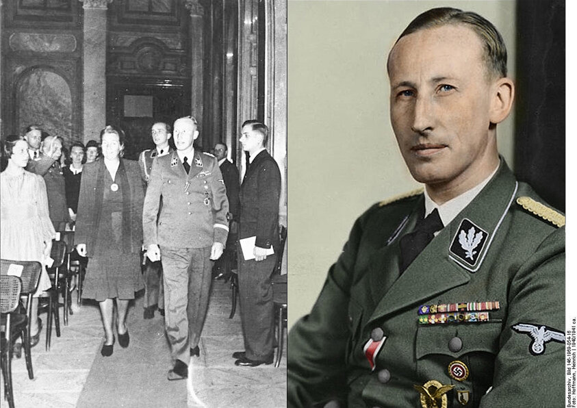 Гейдрих с женой в 1942 году. Источник: Немецкий федеральный архив (Deutsches Bundesarchiv)