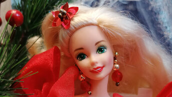 Happy Barbie 1993, holidays. Звезда, рождественская.