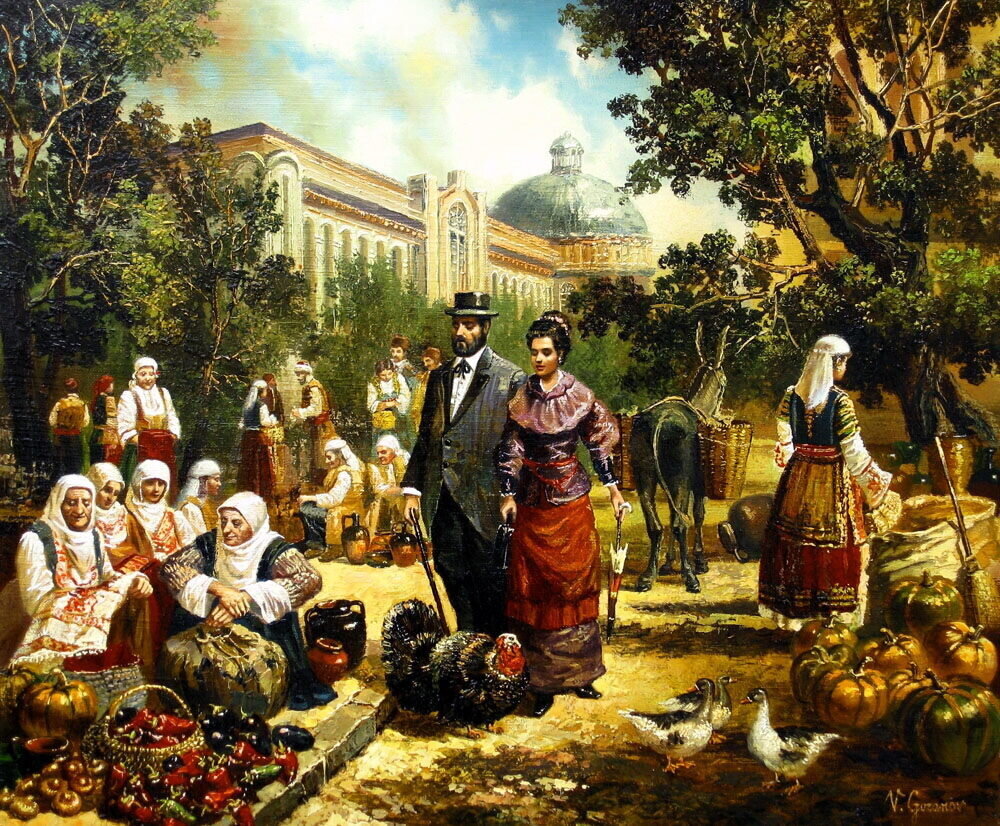 Болгары (картина болгарского живописца Василя Горанова, взята из ОИ) 