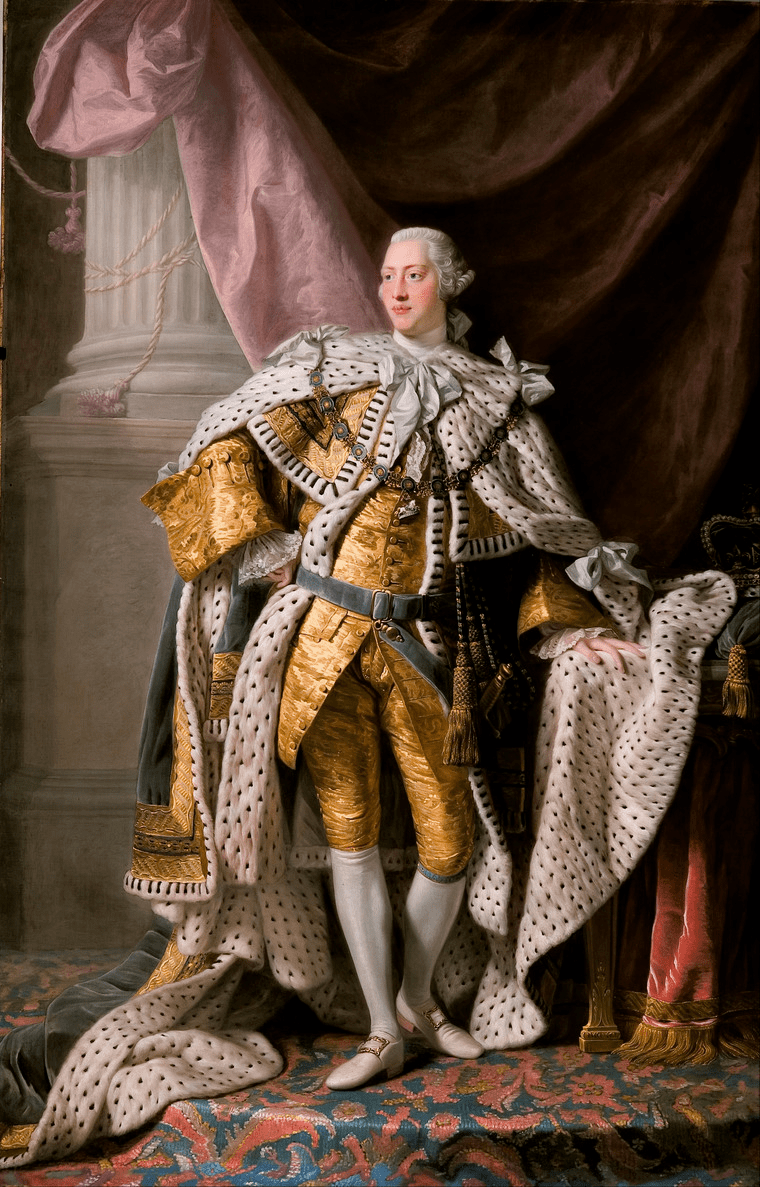 The portrait of King George III by studio of Allan Ramsay, 1761-1762