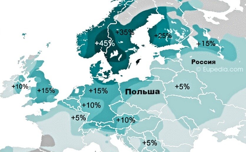 Карта гаплогрупп европы