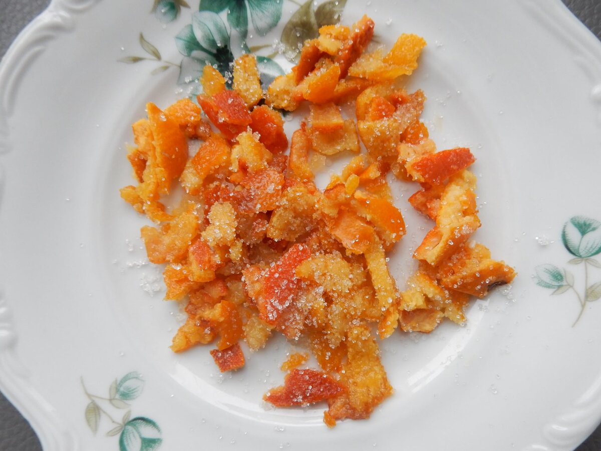 Цукаты из мандариновых корок