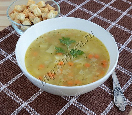Суп гороховый постный
